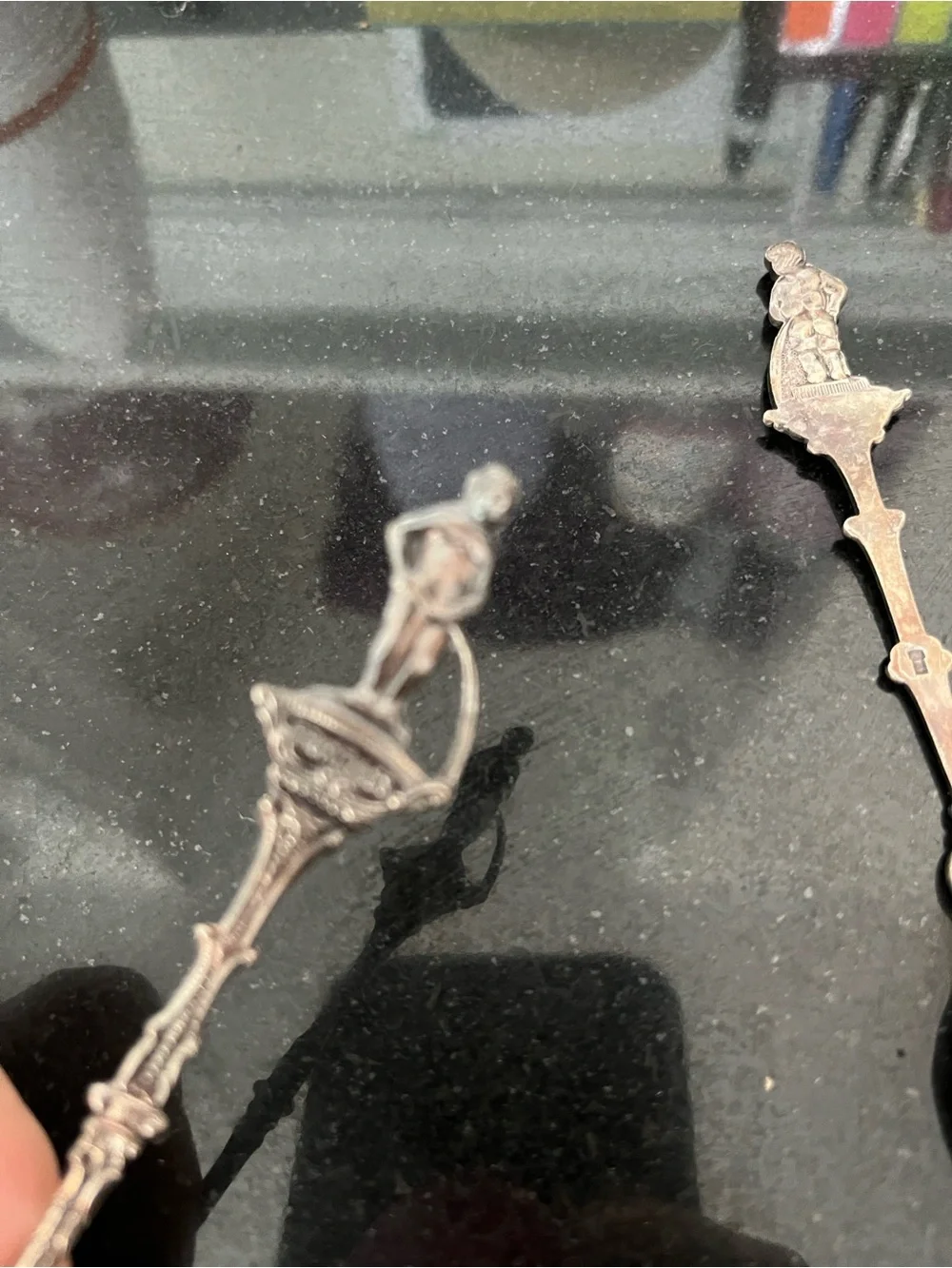 Antique Bruxelles Mannekan Pis Spoon and fork Silverplate - Belgian